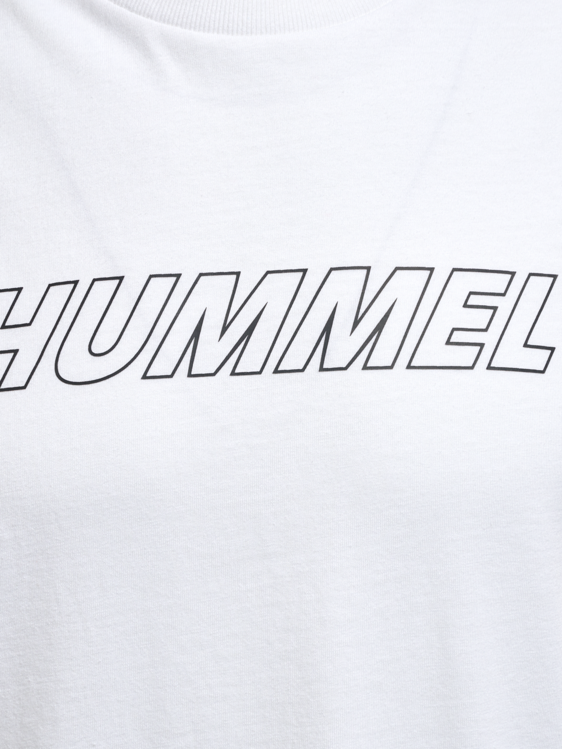 hmlTE CALLUM COTTON T-SHIRT, WHITE/ASPHALT, packshot
