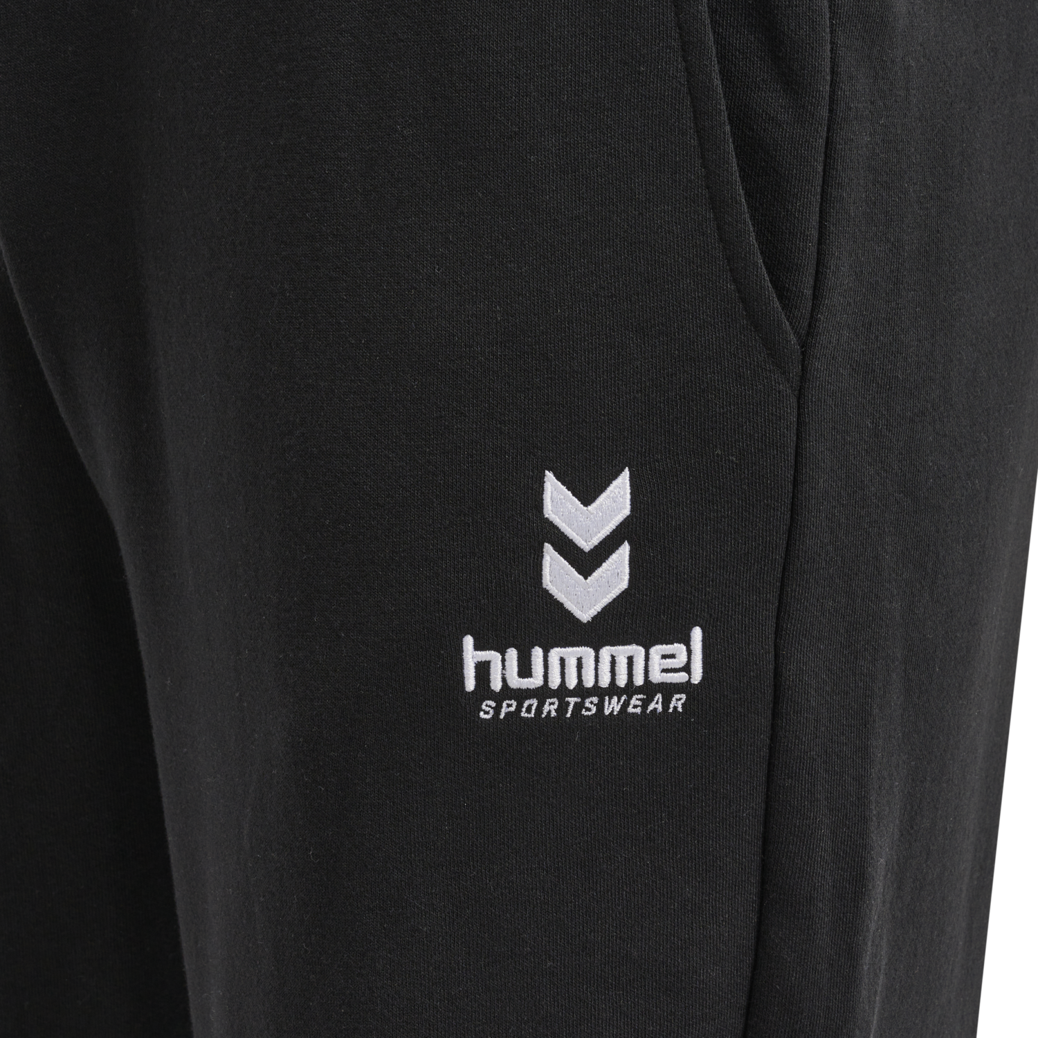 hmlOSCAR TAPERED PANTS, BLACK, packshot