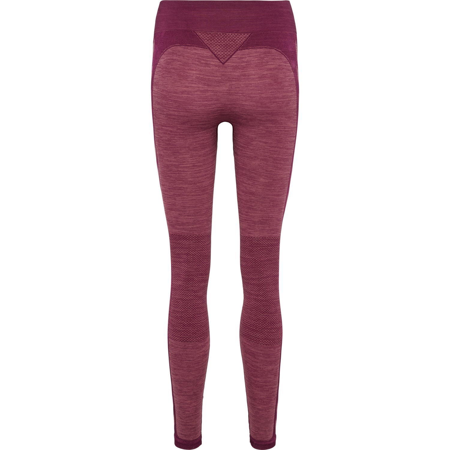 hmlCLEA SEAMLESS MID WAIST TIGHTS, GRAPE WINE/CRUSHED BERRY MEL, packshot
