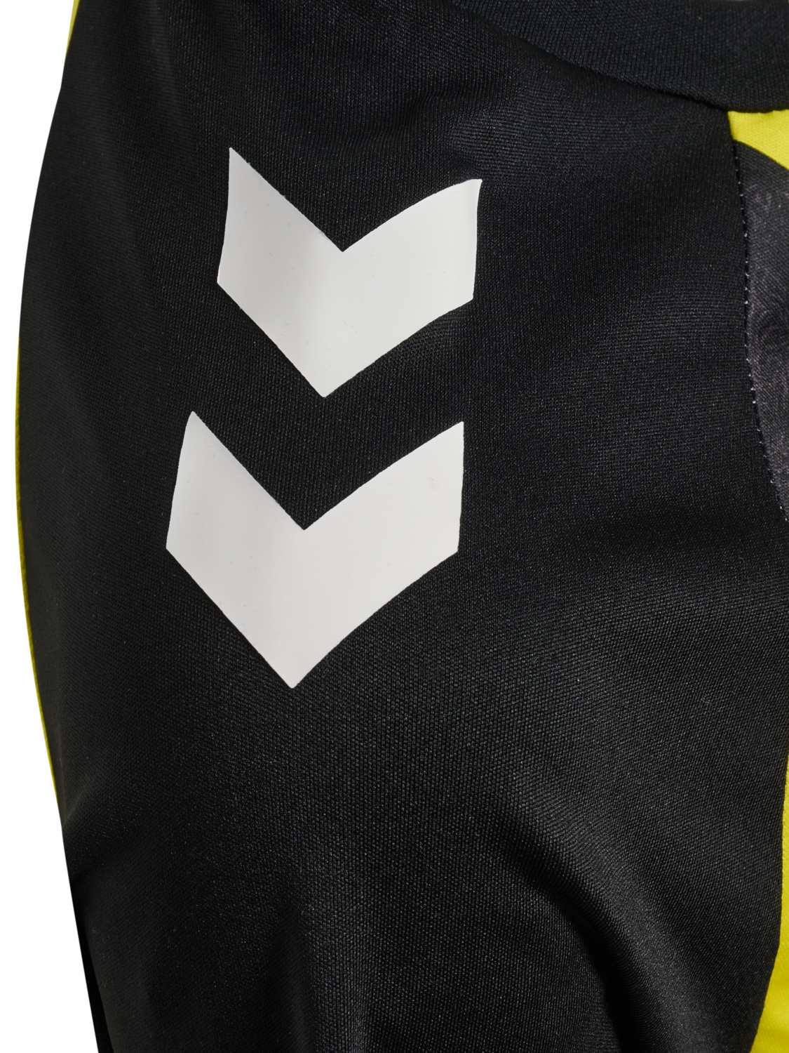 hmlMATCH STRIPED JERSEY S/S KIDS, BLAZING YELLOW/BLACK, packshot