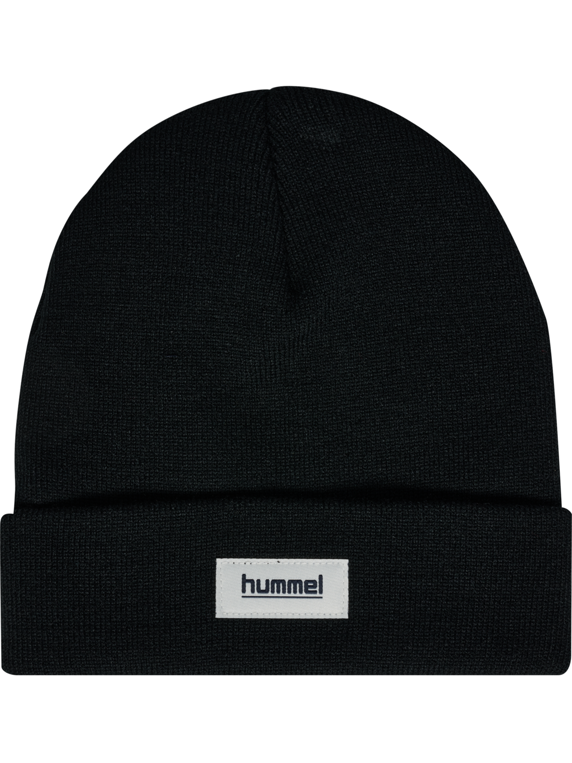 hmlJR KNIT BEANIE, BLACK, packshot