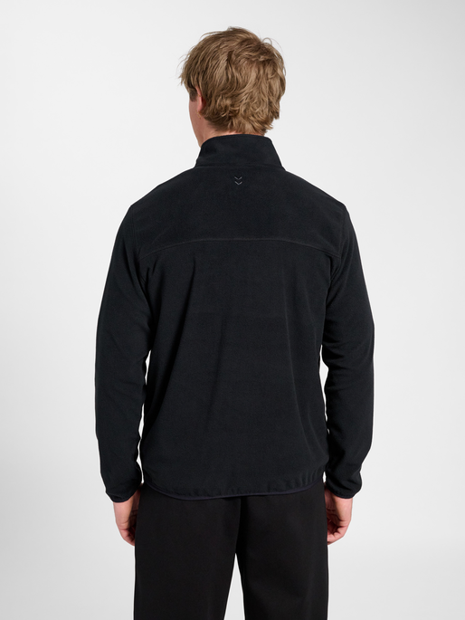hmlACTIVE HALFZIP FLEECE JACKET, BLACK, model