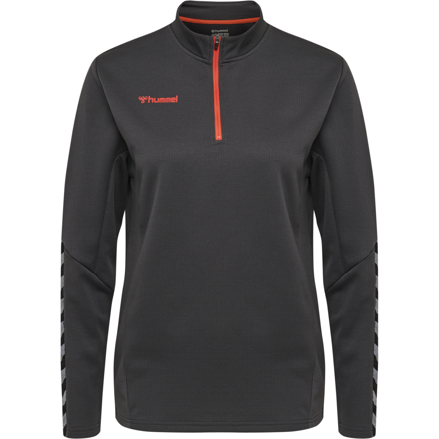 hmlAUTHENTIC HALF ZIP SWEATSHIRT WO, ASPHALT, packshot