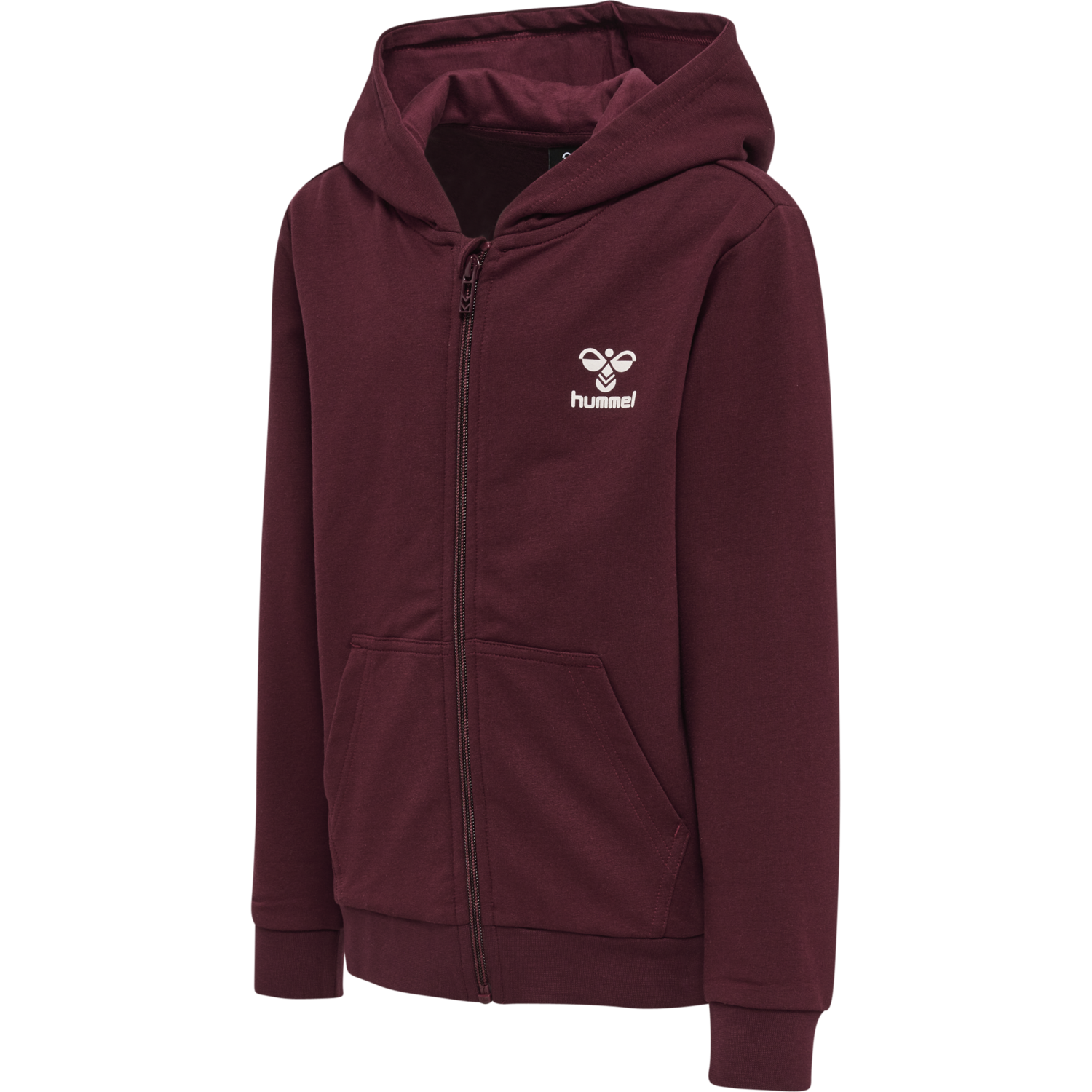 hmlTRECE ZIP HOODIE, WINDSOR WINE, packshot