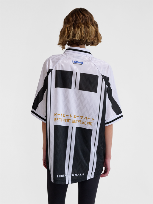 hmlLOOSE SOCCER JERSEY GAMBA, WHITE, model