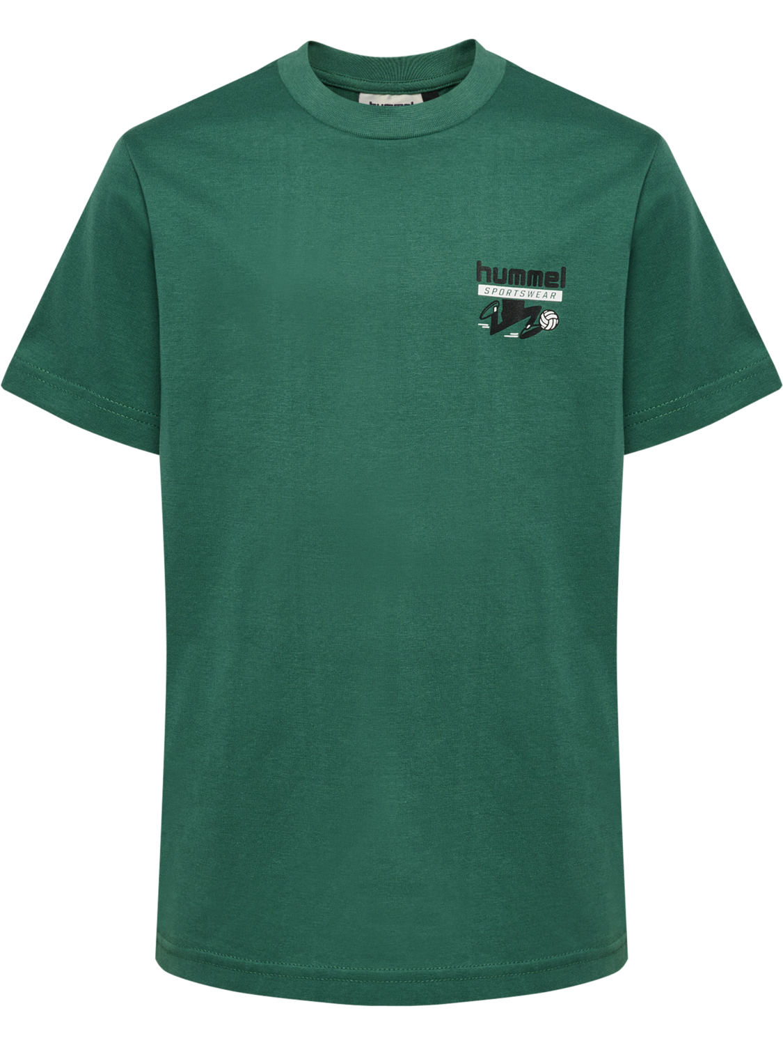 hmlJR REG T-SHIRT S/S RUNNER 2-PACK, SMOKE PINE/DEEP COBALT, packshot