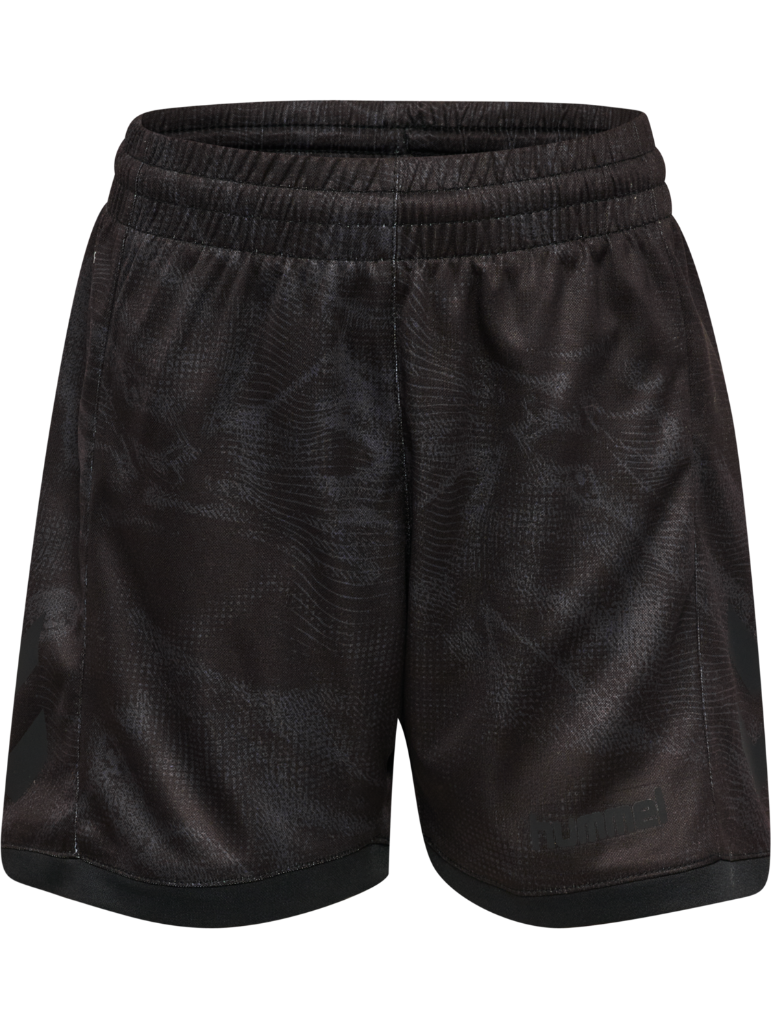 hmlBLAZE CLUB26 GRAPHIC SHORTS KIDS, BLACK/ASPHALT, packshot