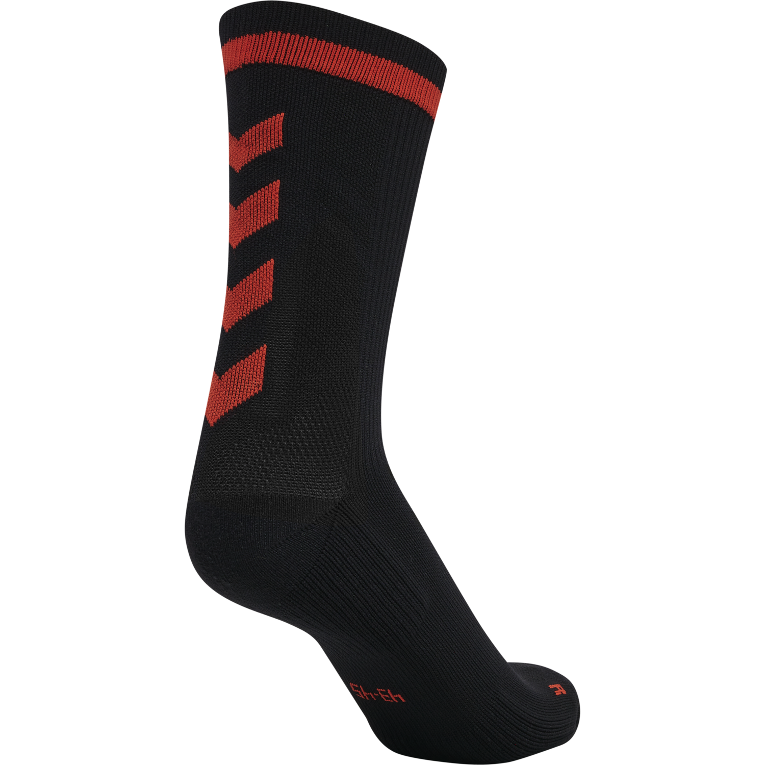 ELITE INDOOR SOCK LOW PA, BLACK/CHERRY TOMATO, packshot