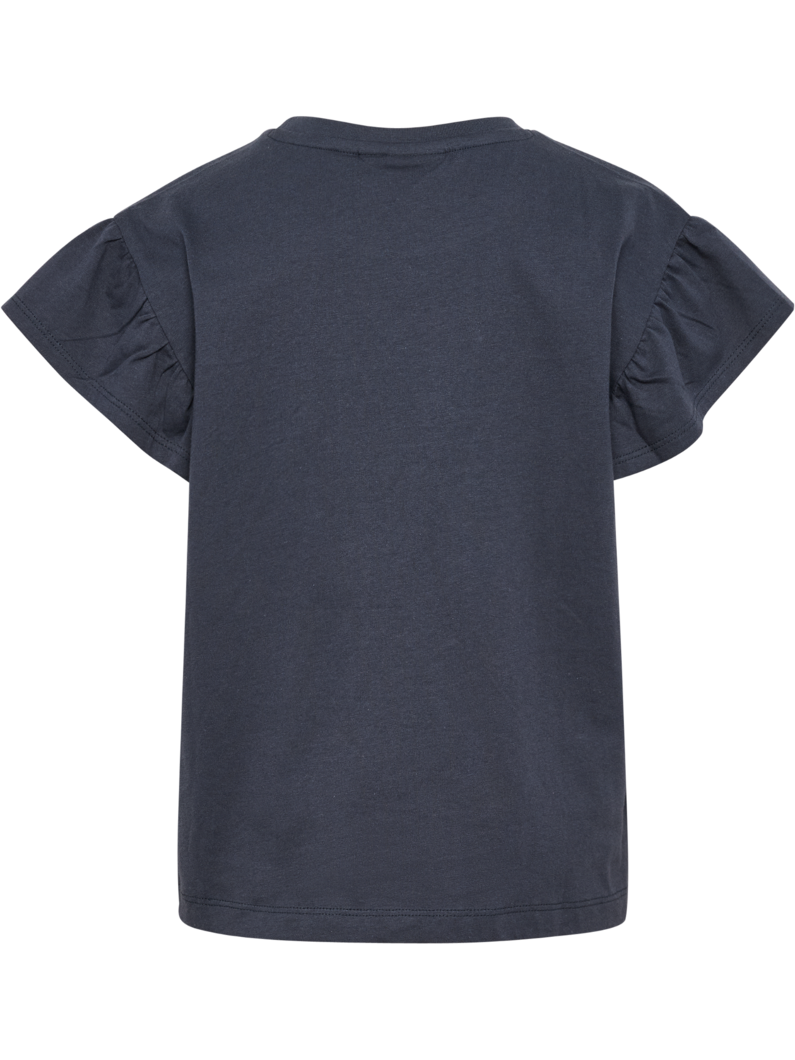 hmlJR RUFFLE T-SHIRT SS BIG BEE, OMBRE BLUE, packshot