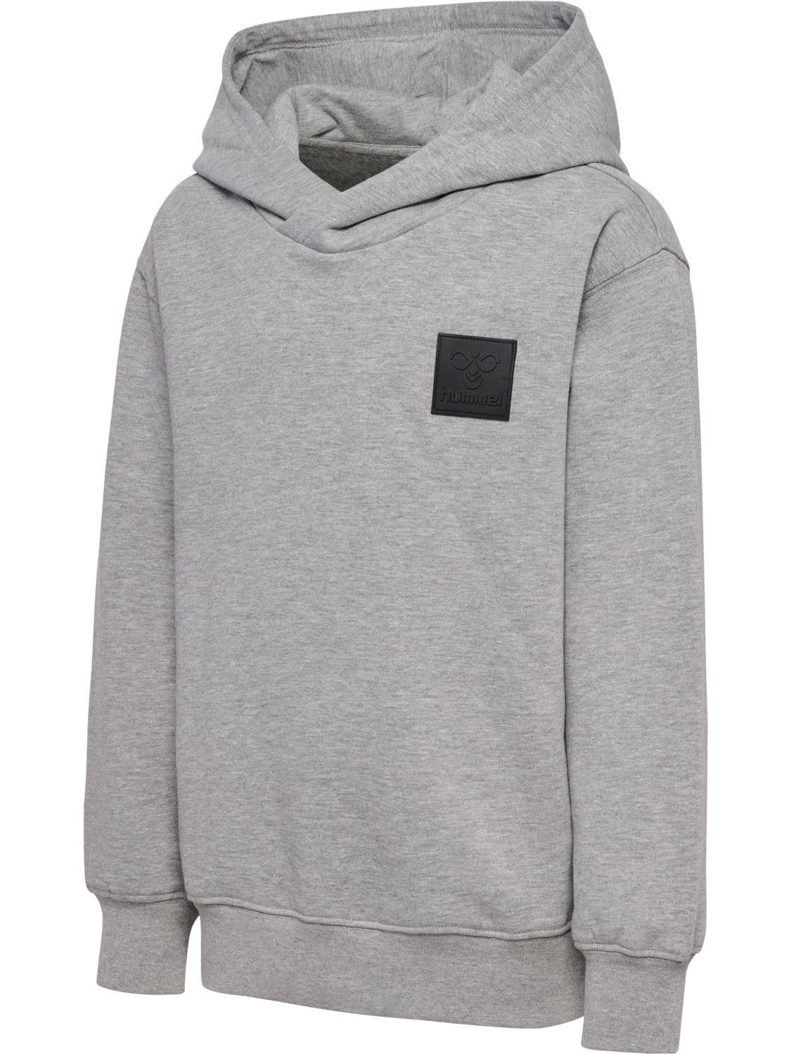 hmlCLEAN HOODIE, GREY MELANGE, packshot