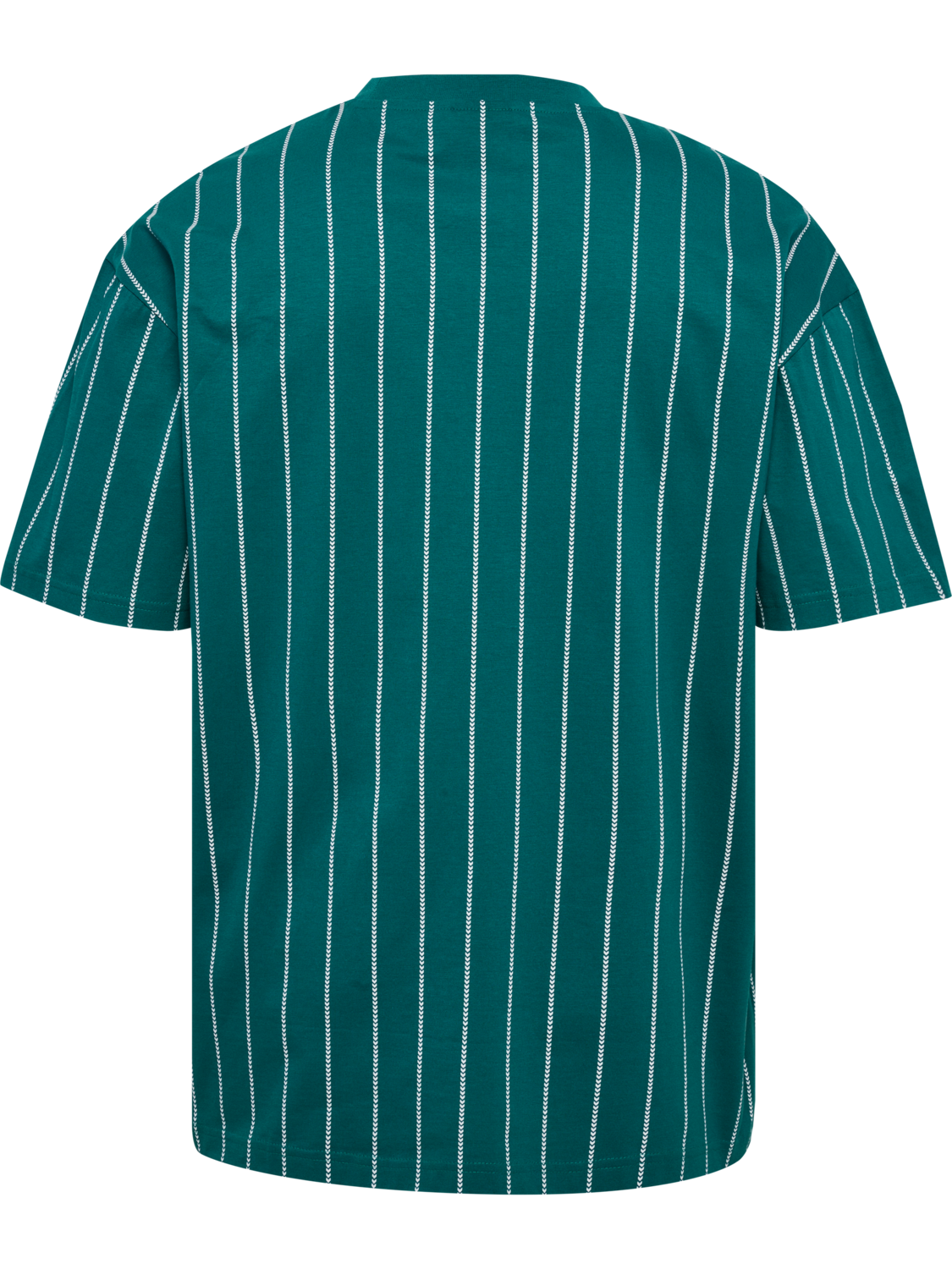 Chevron Pinstripe T-Shirt, TEAL/WHITE, packshot