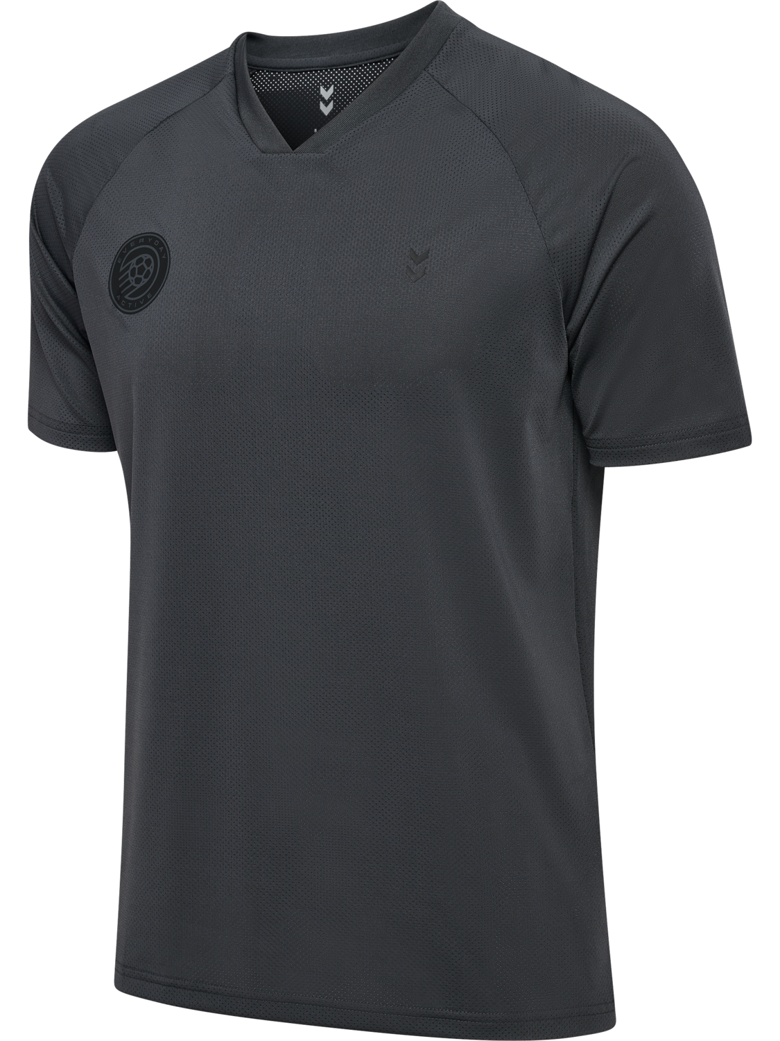 hmlPULSE MESH T-SHIRT S/S, EBONY/BLACK, packshot