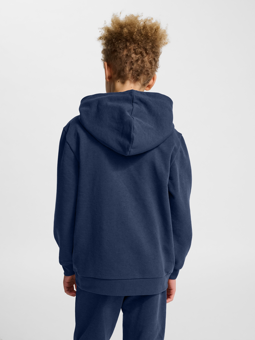 hmlJR BASE HOODIE, DRESS BLUES, model