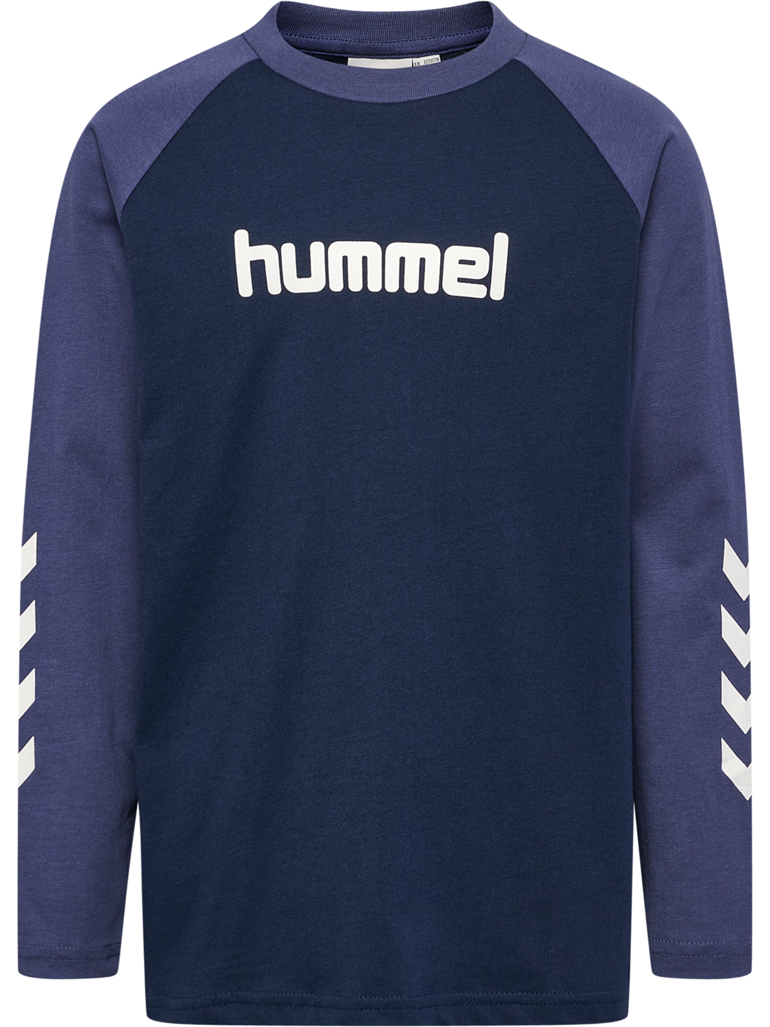 hmlJR LOGO T-SHIRT L/S, DRESS BLUES/BLUE INDIGO, packshot