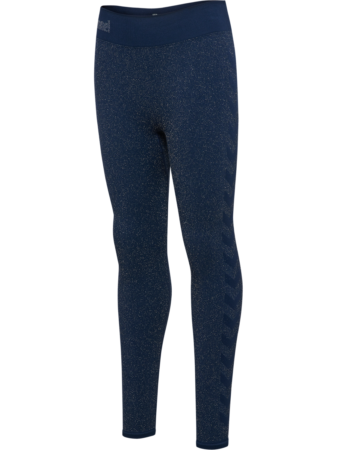 hmlJR SEAMLESS GLITTER TIGHTS, DRESS BLUES, packshot