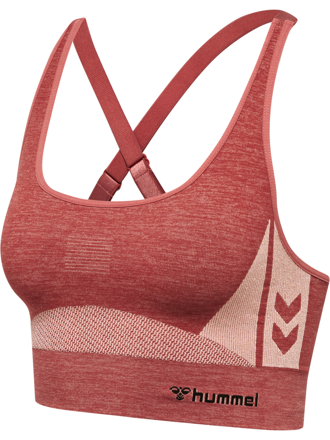 hmlCLEA SEAMLESS  SPORTS TOP, WITHERED ROSE/ROSE TAN MELANGE, packshot