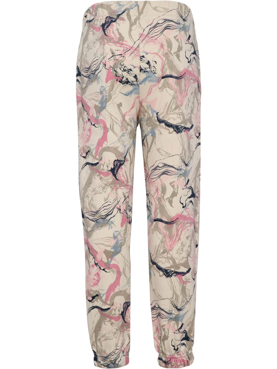 hmlJR LOOSE AOP ADJ WAIST PANTS, SILVER BIRCH, packshot