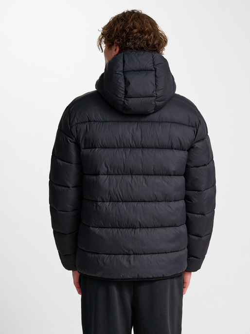 hmlLIGHTWEIGHT PUFFER JACKET, EBONY, model