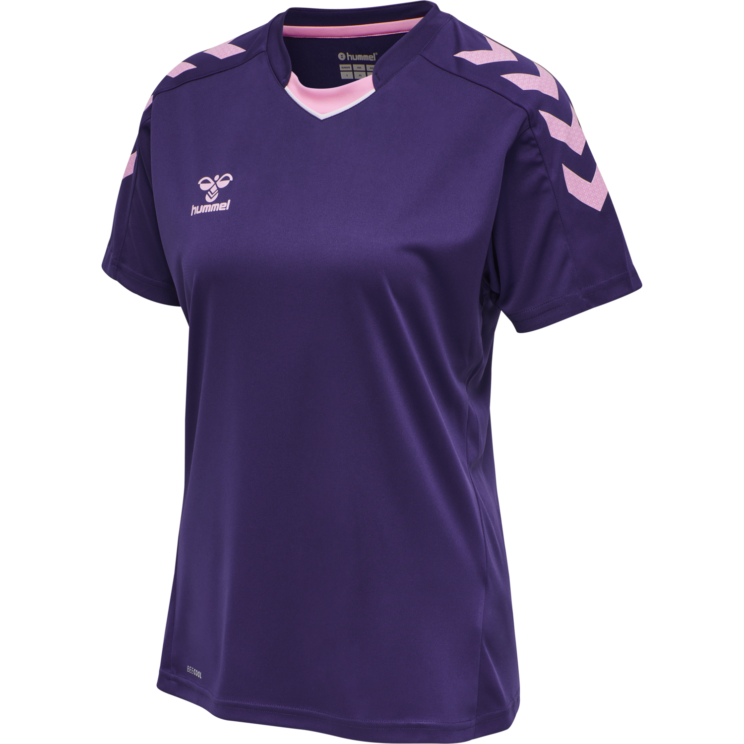 hmlCORE XK POLY JERSEY S/S WOMAN, ACAI, packshot