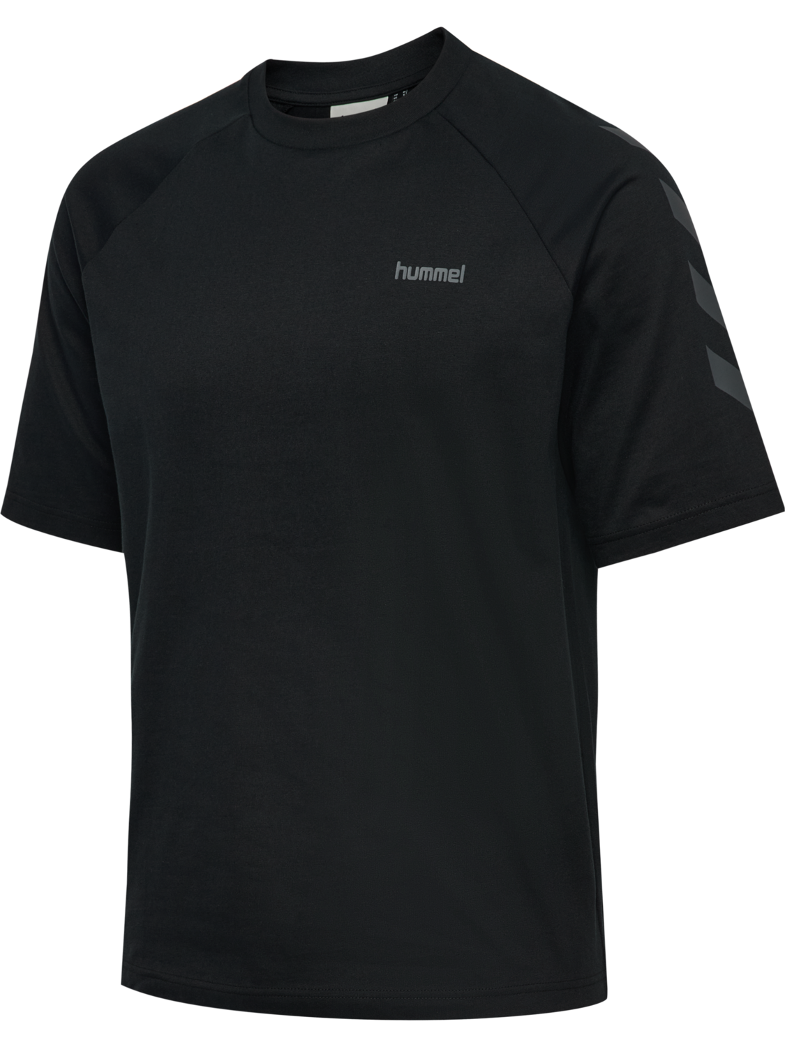 hmlKEEPER CHEVRON T-SHIRT S/S, BLACK, packshot