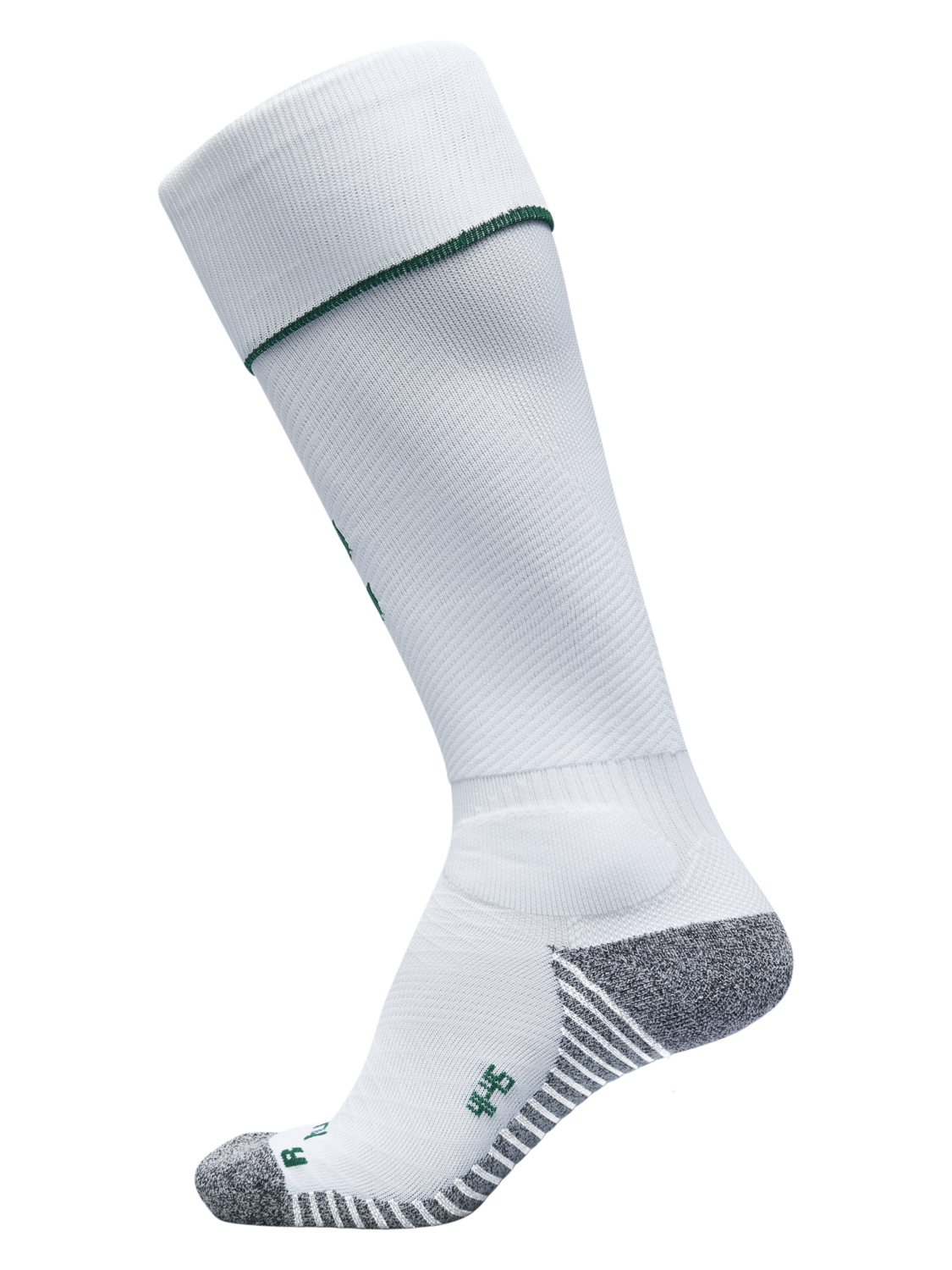 PRO FOOTBALL SOCK 17 - 18, WHITE/EVERGREEN, packshot