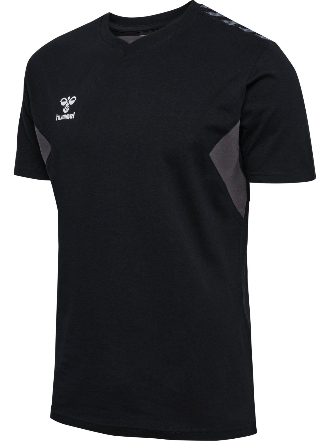 hmlAUTHENTIC CO T-SHIRT S/S, BLACK, packshot