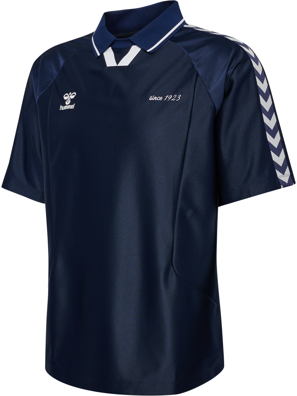 hmlROOT SOCCER JERSEY S/S, MARINE, packshot