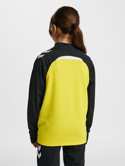 hmlLEAD 2.0 HALF ZIP KIDS, BLAZING YELLOW/BLACK, model