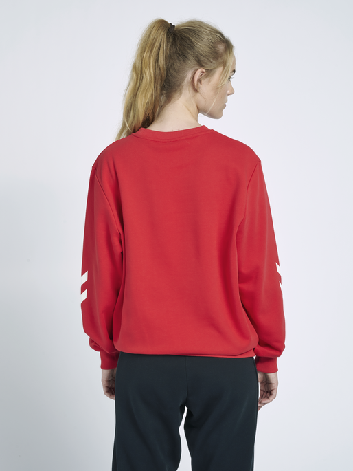 hmlLGC GRAHAM SWEATSHIRT, TRUE RED, model