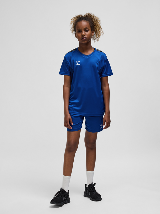 hmlAUTHENTIC PL JERSEY S/S KIDS, TRUE BLUE, model