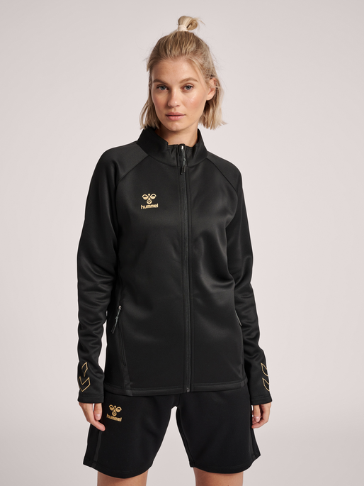 hmlCIMA XK ZIP JACKET WOMAN, BLACK, model