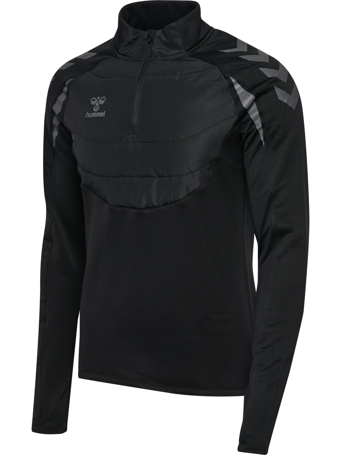 hmlBTC WINTER TRAINING HALF ZIP, BLACK, packshot