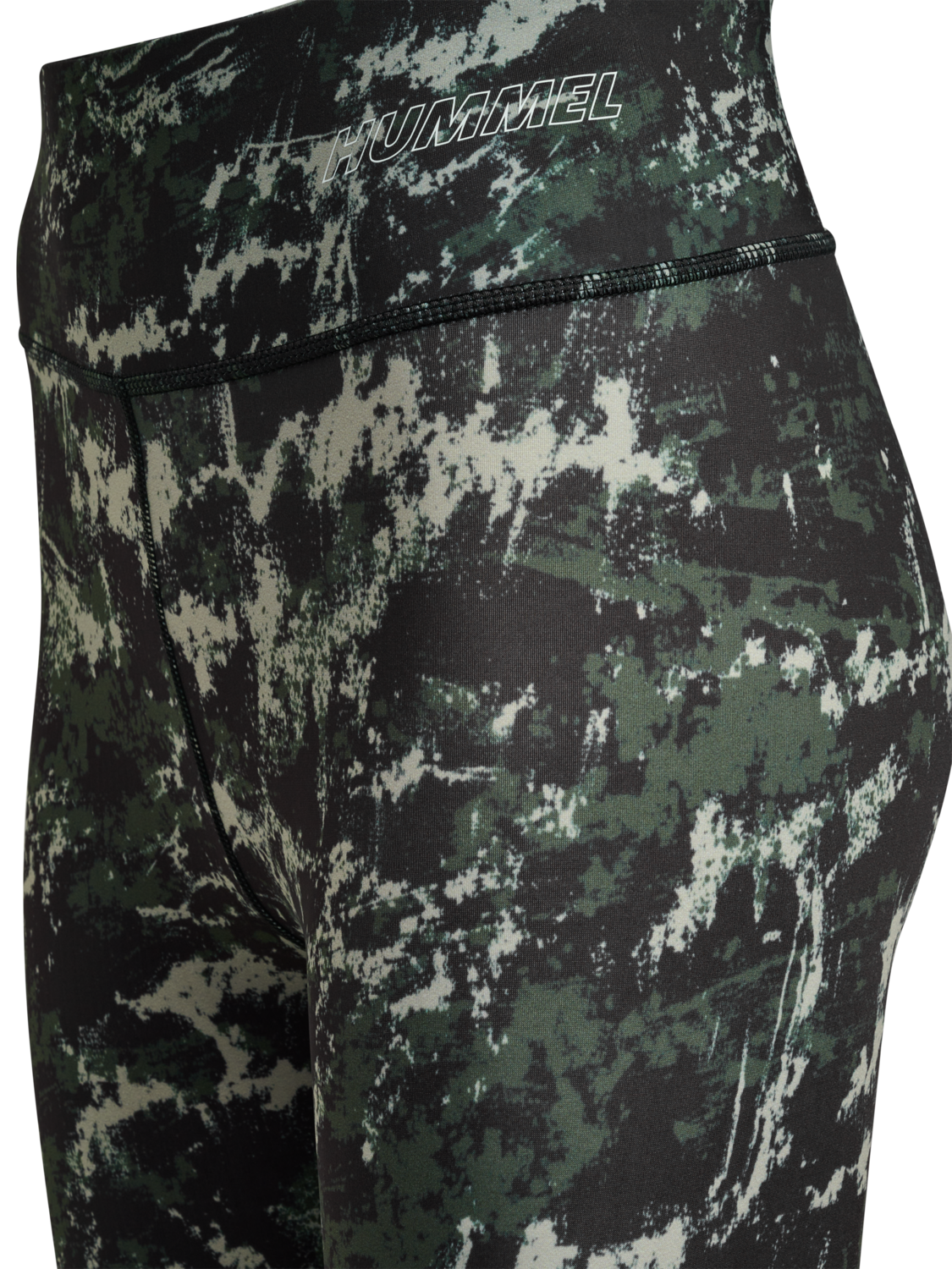 hmlTE TWIST AOP MID WAIST TIGHTS, CLIMBING IVY, packshot