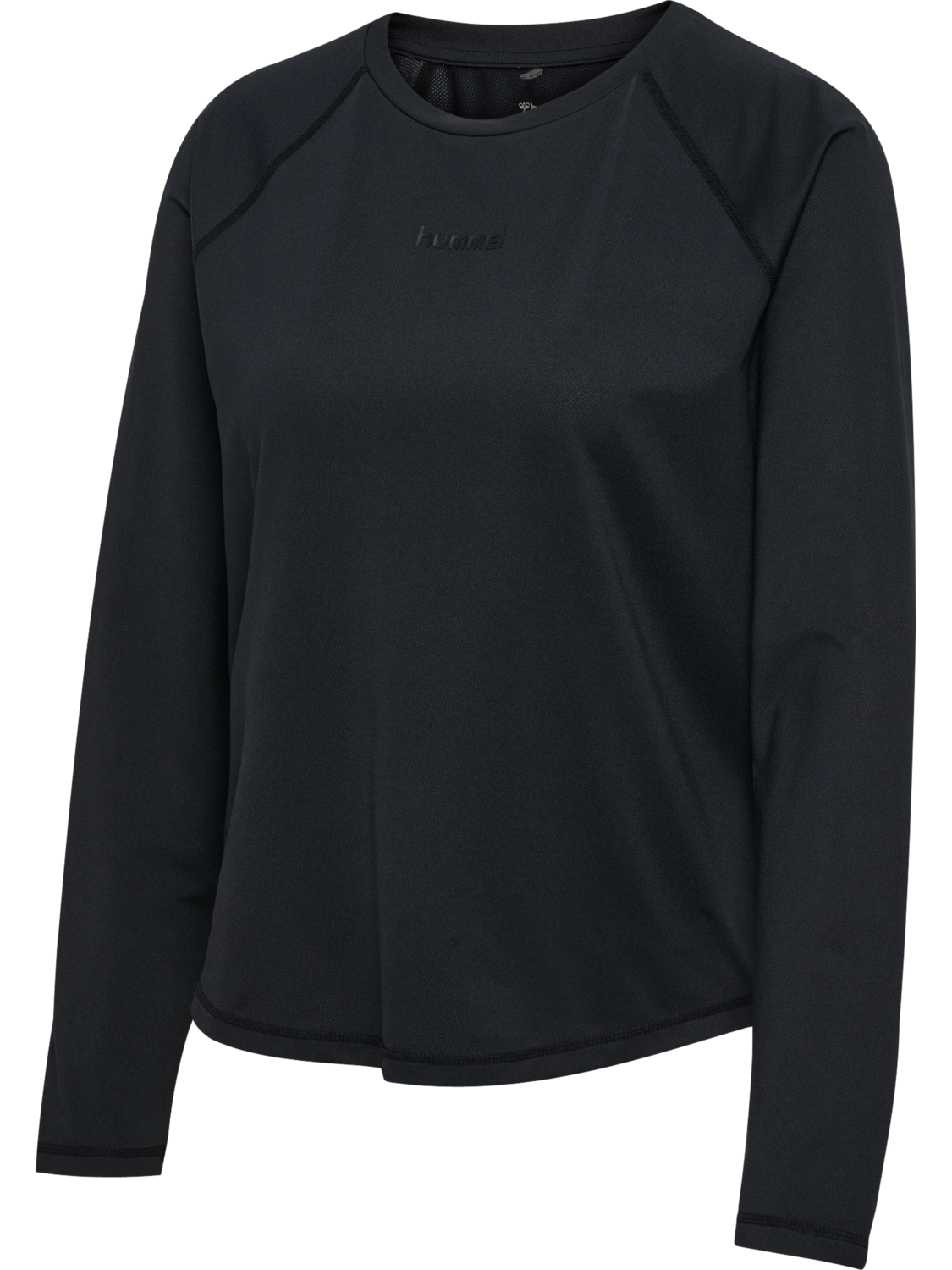hmlVANJA TECH T-SHIRT L/S, BLACK, packshot