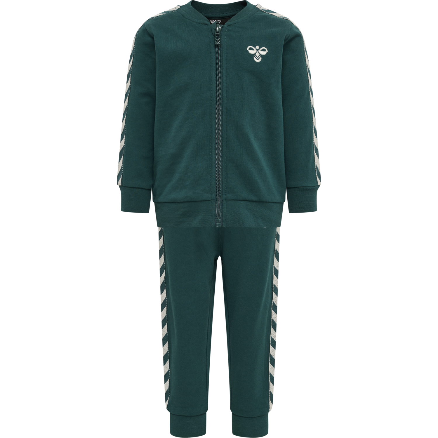 hmlBILLE TRACKSUIT, DEEP TEAL, packshot