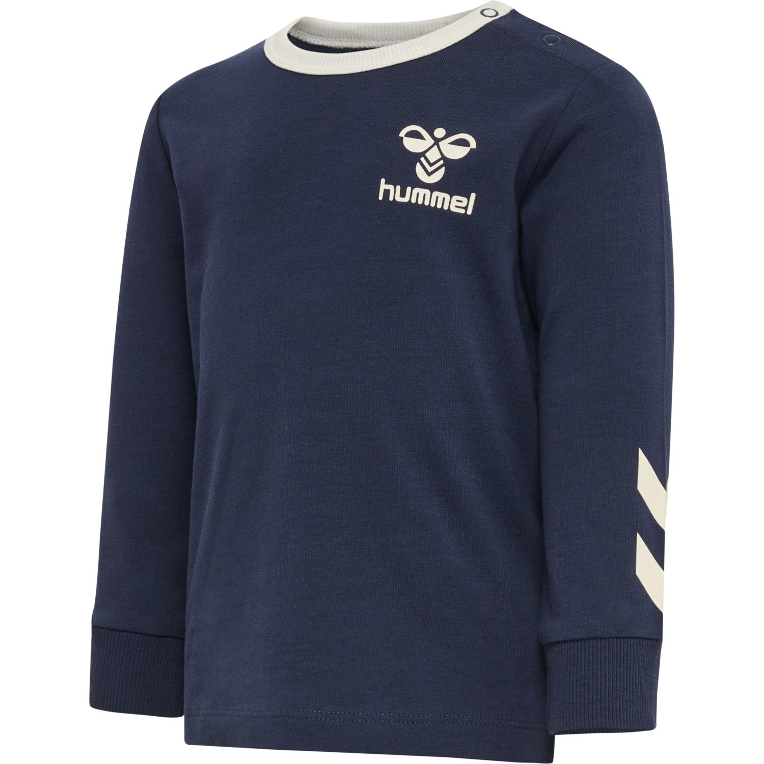 hmlMAULE T-SHIRT L/S, BLACK IRIS, packshot