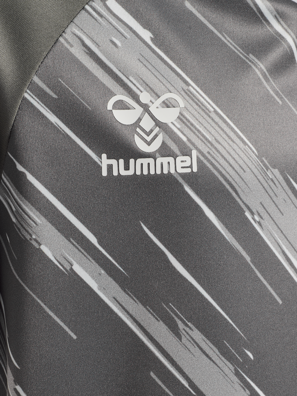 hmlMATCH TRIUMPH JERSEY S/S KIDS, STEEL GRAY/WHITE, packshot