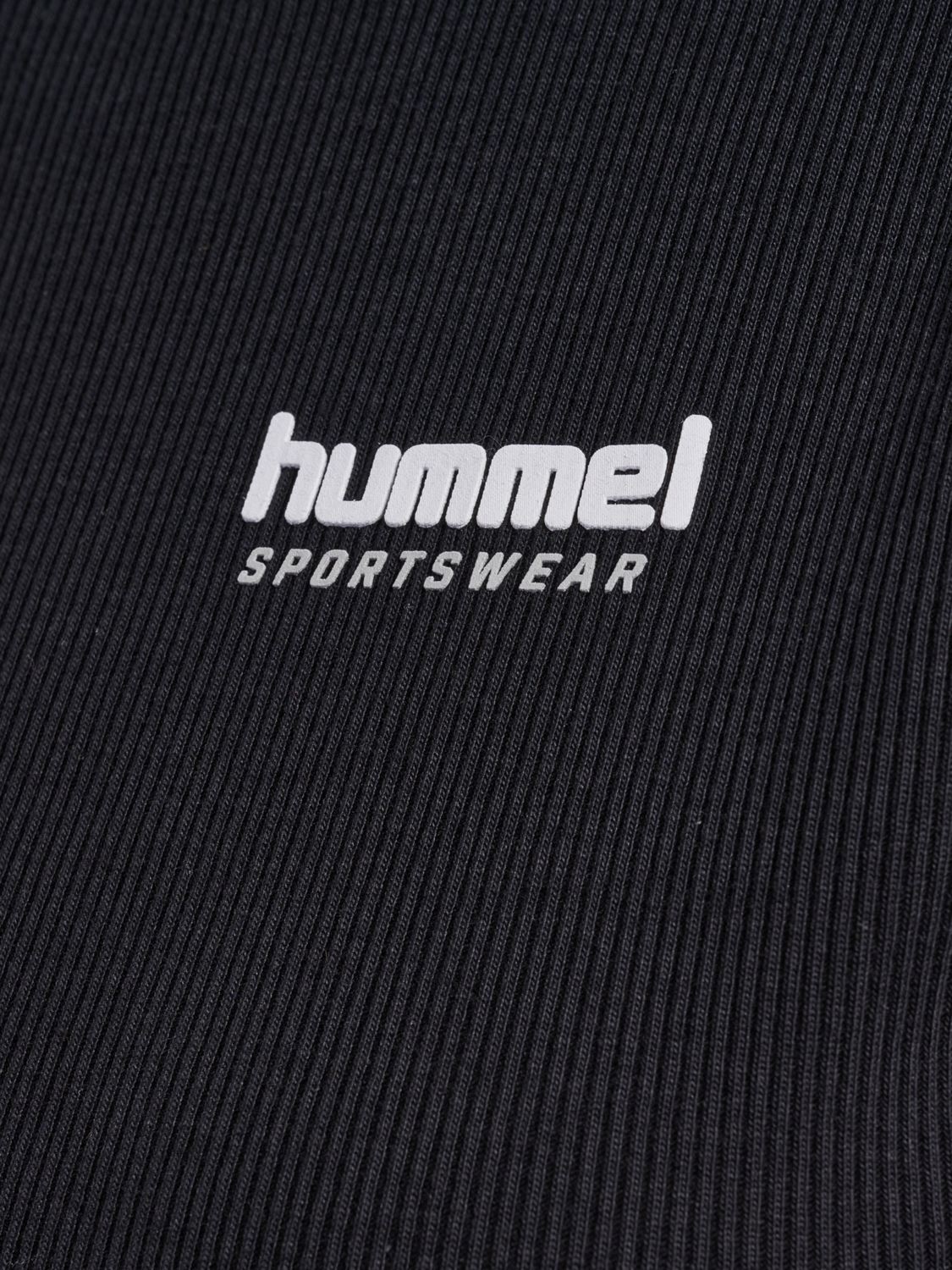 hmlLGC ASLY RIB TANK TOP, BLACK, packshot