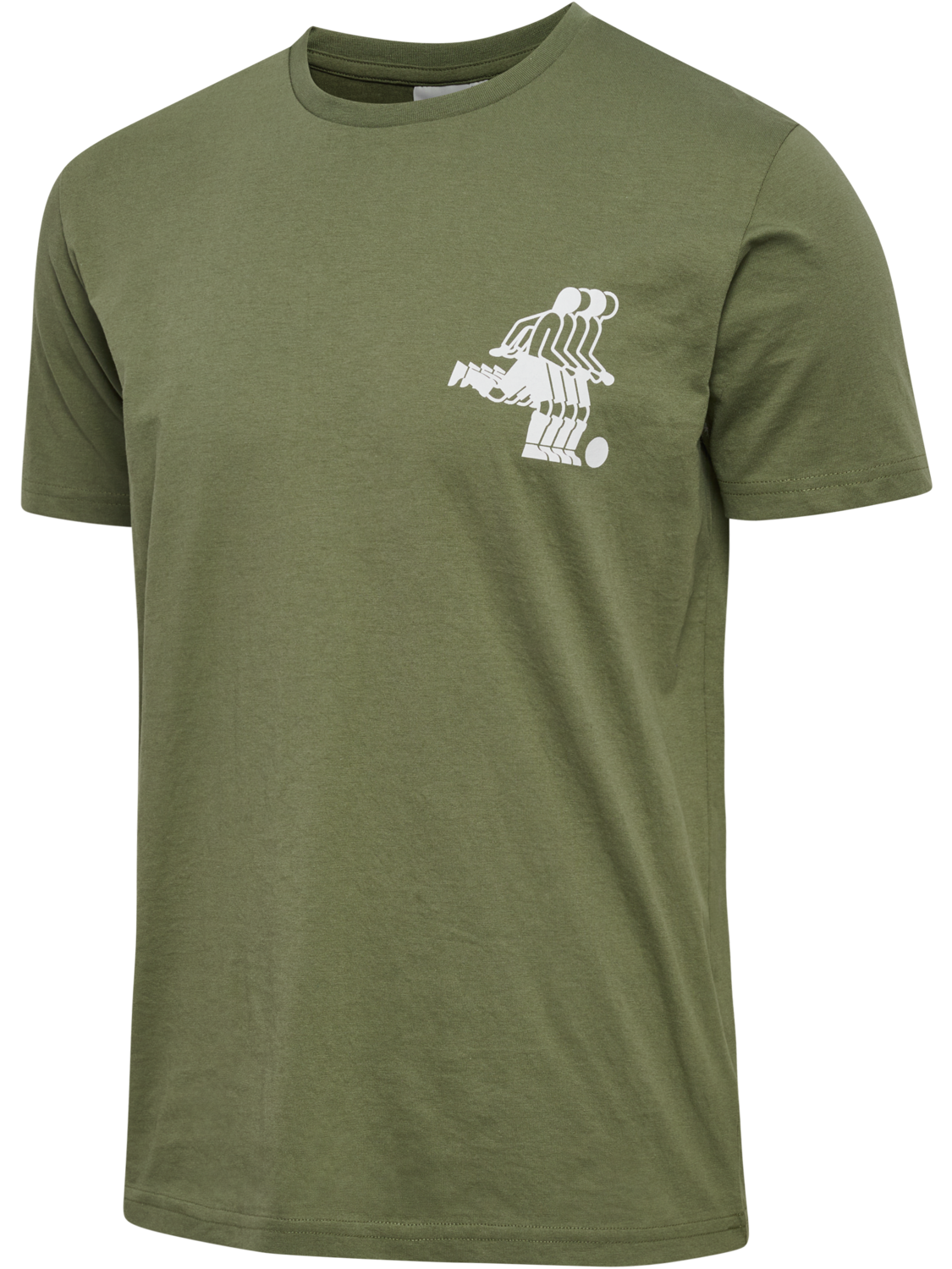 hmlPULSE GRAPHIC T-SHIRT S/S, WHITE/GREEN, packshot