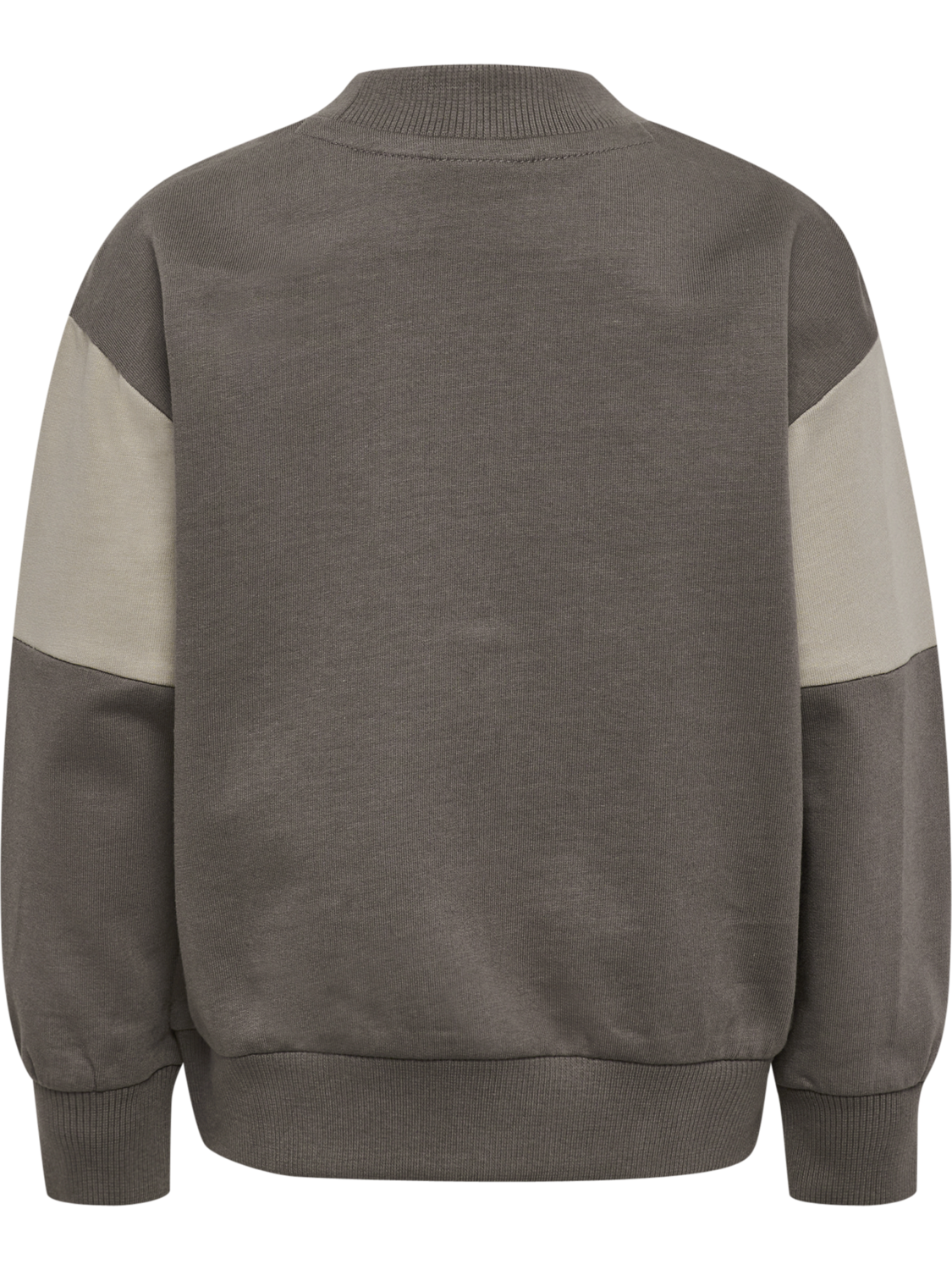 hmlMINI LOOSE BLOCK SWEATSHIRT, DARK GULL GRAY, packshot