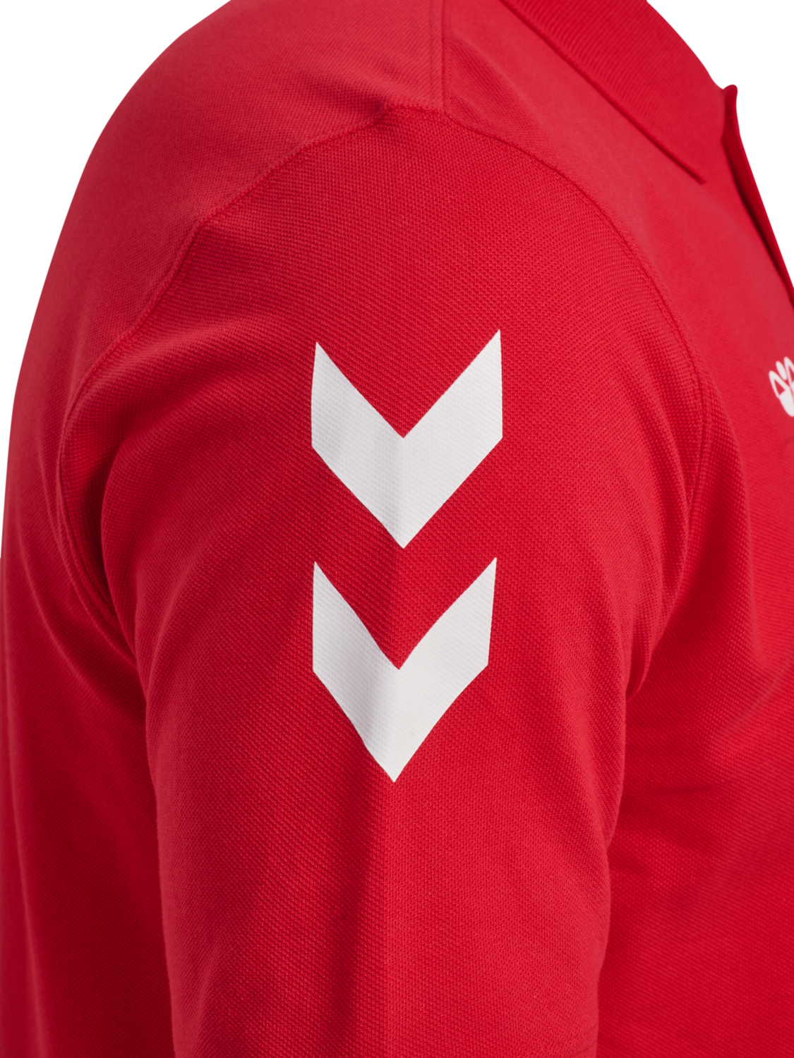 hmlGO 2.0 CHEVRON  POLO, TRUE RED, packshot
