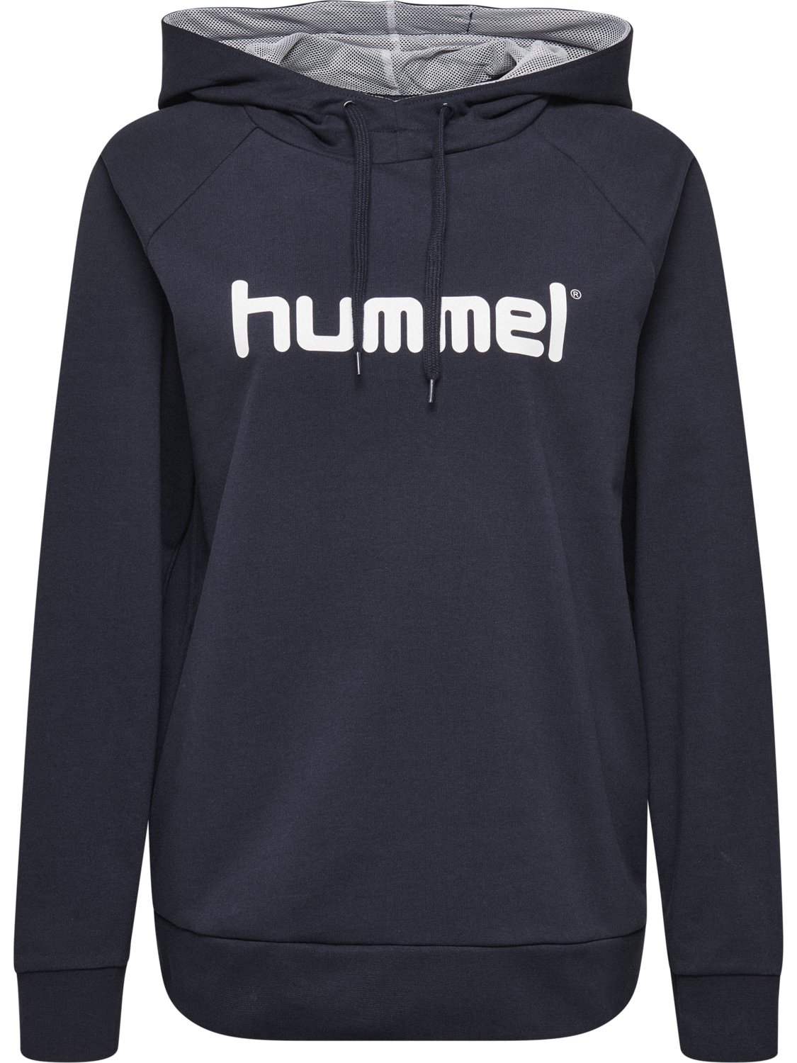HMLGO COTTON LOGO HOODIE WOMAN, MARINE, packshot