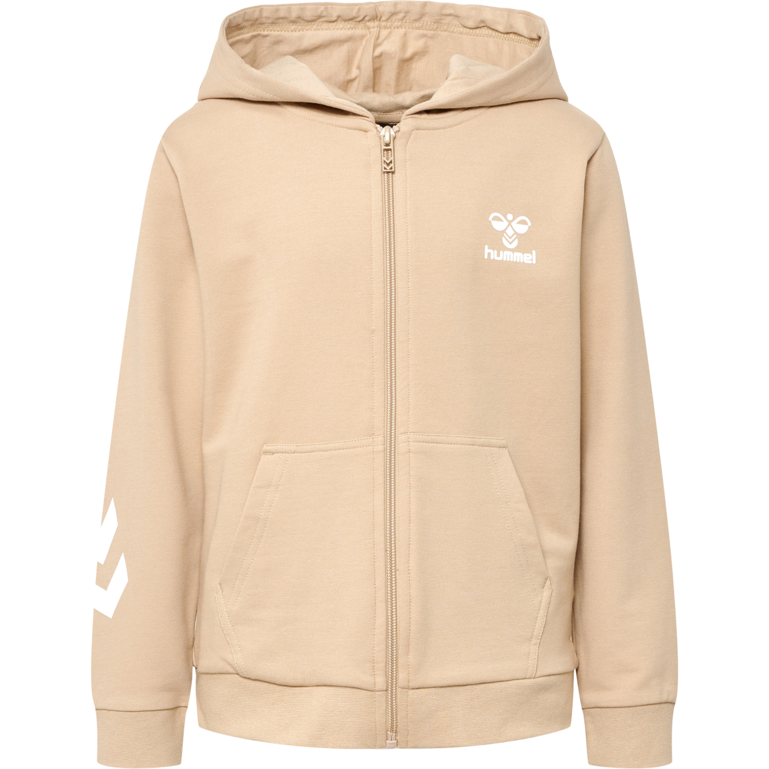 hmlTRECE ZIP HOODIE, HUMUS, packshot