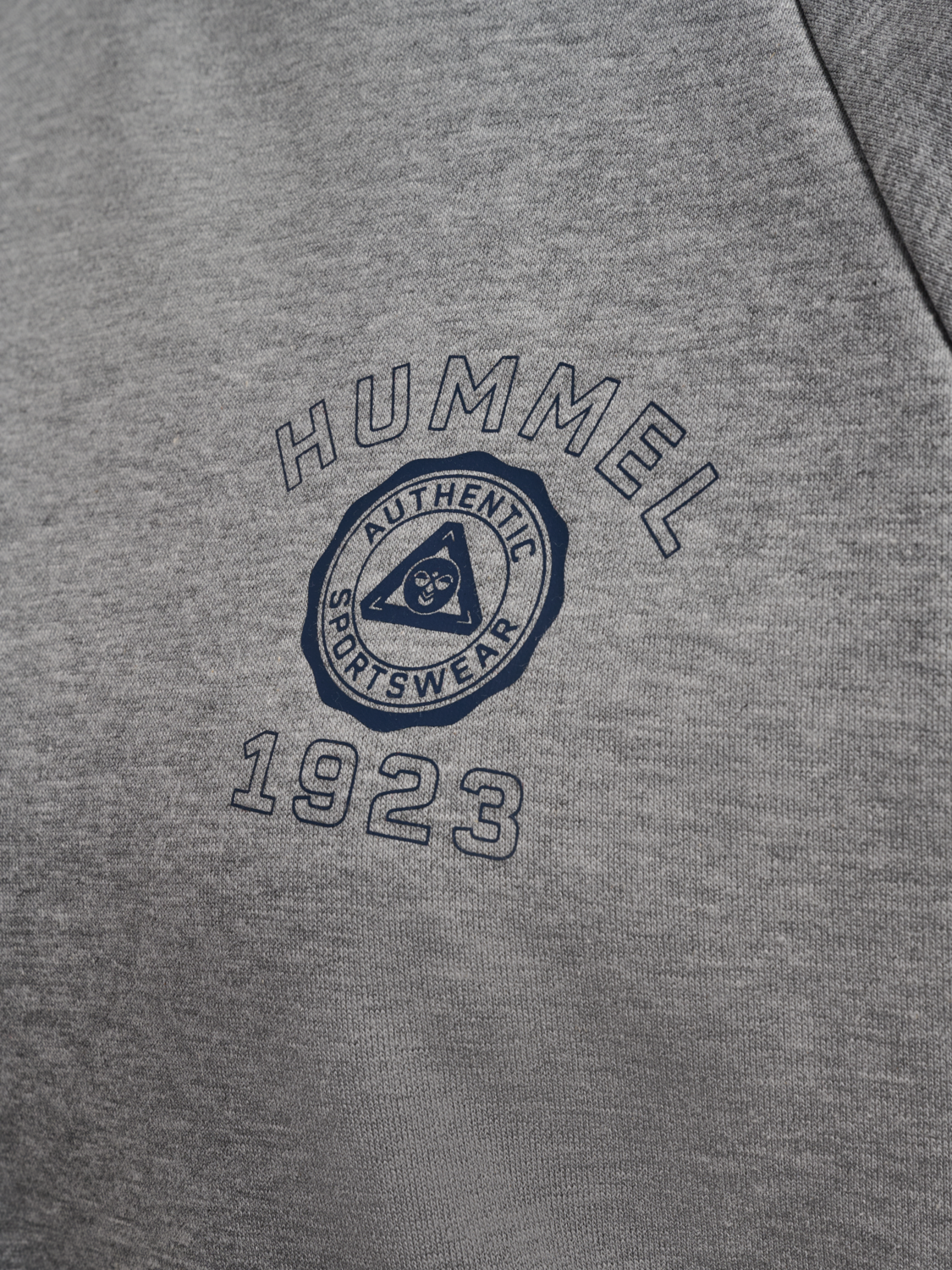 hmlKEEPER W BOXY GRAPHIC CREWNECK, LIGHT GREY MELANGE, packshot