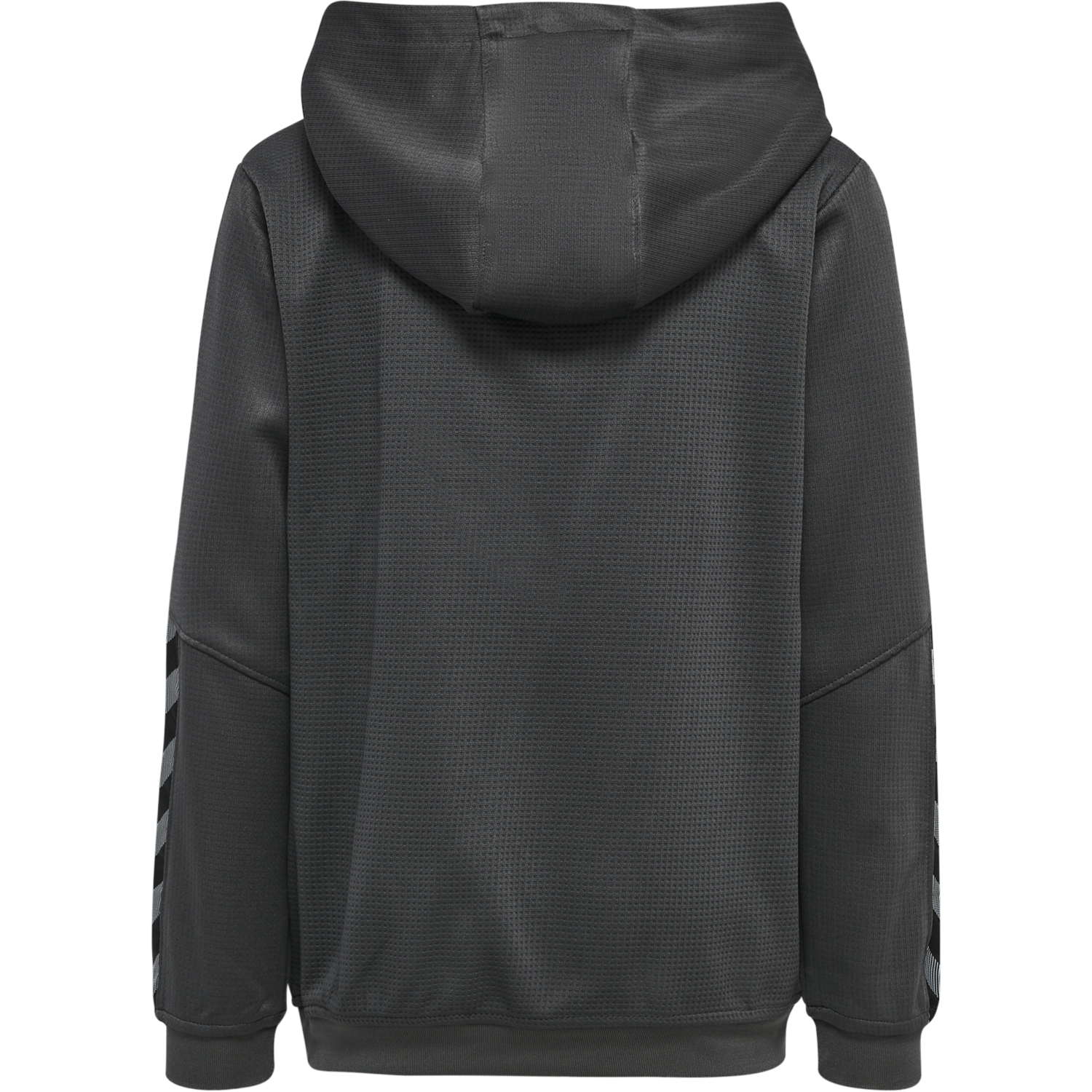 hmlAUTHENTIC KIDS POLY HOODIE, ASPHALT, packshot