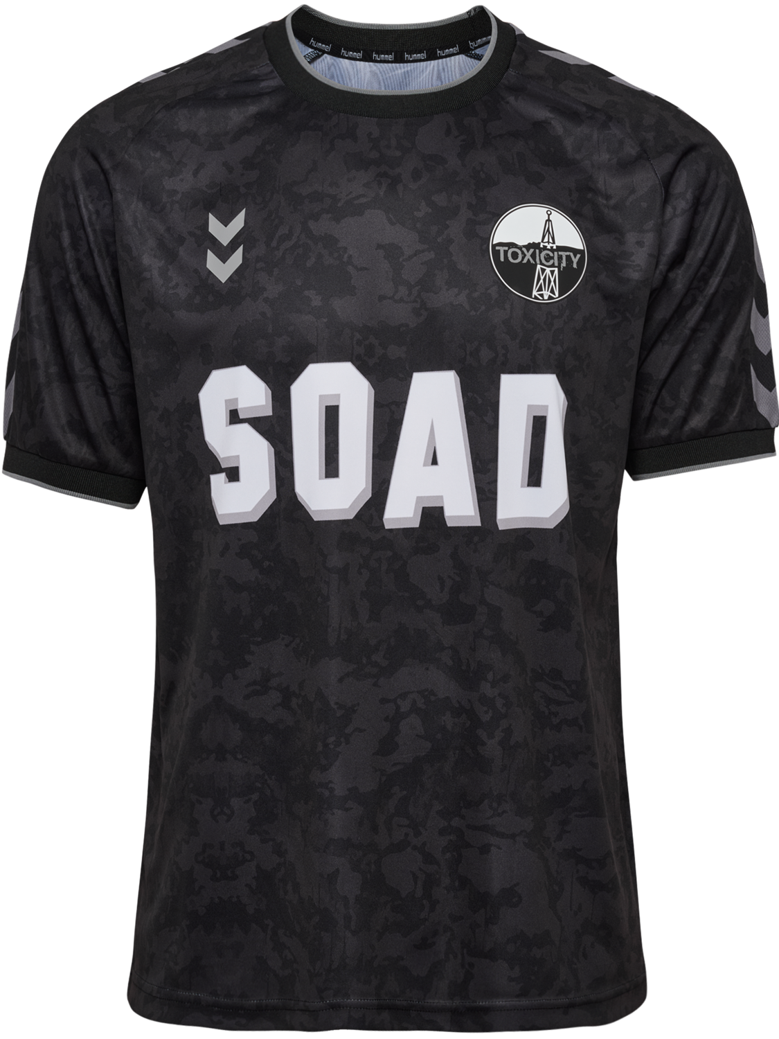 hmlSOAD TOUR 26 CAMO JERSEY S/S, BLACK/GREY, packshot