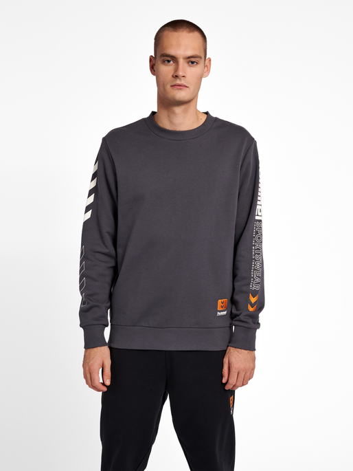 hmlLGC BIRK SWEATSHIRT, ASPHALT, model