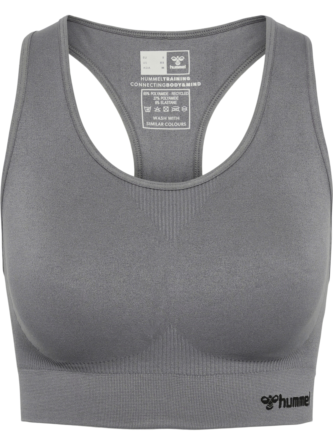 hmlTIF SEAMLESS SPORTS TOP, QUIET SHADE/QUIET SHADE, packshot