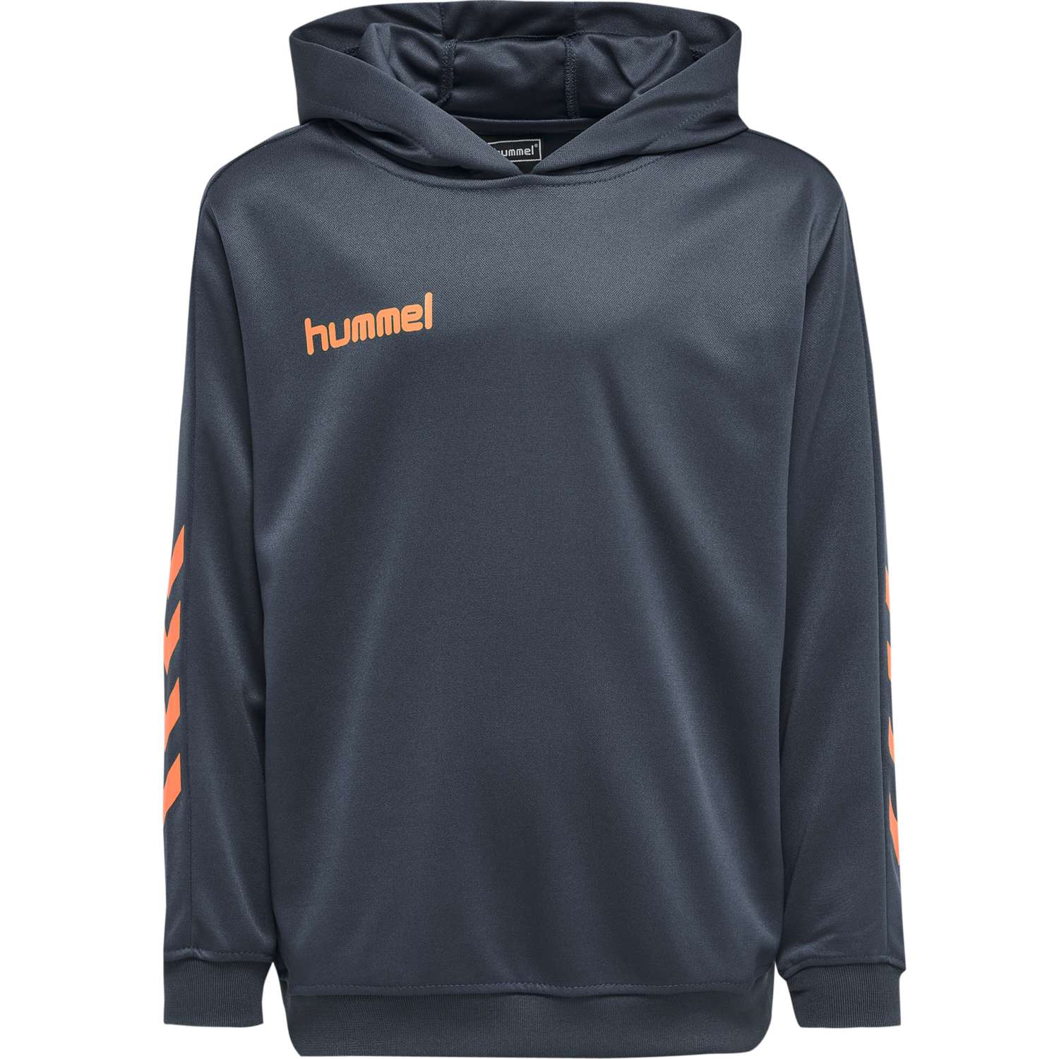 hmlPROMO KIDS POLY HOODIE, OMBRE BLUE/NASTURIUM, packshot