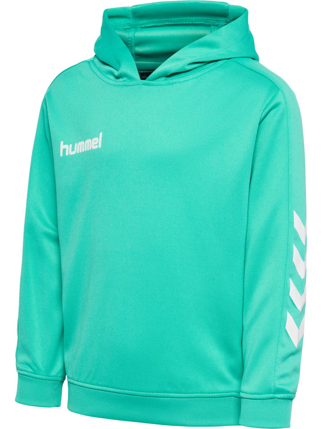hmlPROMO KIDS POLY HOODIE, ATLANTIS, packshot